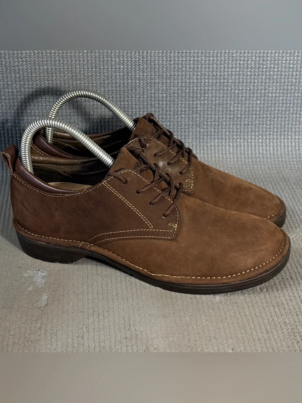 Bass Women’s Sassy Leather Brown Suede Oxfords Shoes Lace Up Size 6.5